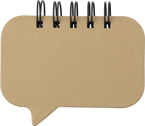 Haftnotizen aus Papier Reya – Braun bedrucken, Art.-Nr. 011999999_8436
