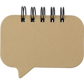 Haftnotizen aus Papier Reya – Braun bedrucken, Art.-Nr. 011999999_8436