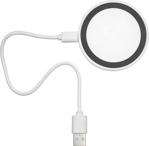Wireless Ladepad Alana – weiß/schwarz bedrucken, Art.-Nr. 169999999_8454