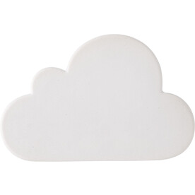 Anti-Stress-Wolke aus PU-Schaum Franco – Weiß bedrucken, Art.-Nr. 002999999_8474