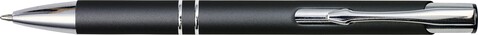 Kugelschreiber aus Metall Yvette – Schwarz bedrucken, Art.-Nr. 001999999_8476