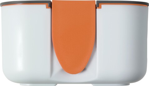 Brotdose(850 ml) aus Silikon und Kunststoff Veronica – Orange bedrucken, Art.-Nr. 007999999_8520