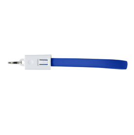 Ladekabel aus PVC mit Schlüsselbund Pierre – Kobaltblau bedrucken, Art.-Nr. 023999999_8527