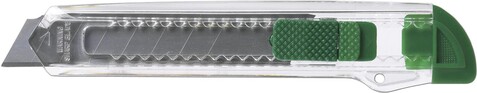 Cutter-Messer aus Kunststoff Khia – Grün bedrucken, Art.-Nr. 004999999_8540