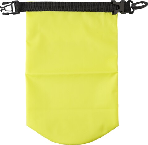 Wasserfeste Strandtasche aus Polyester Pia – Gelb bedrucken, Art.-Nr. 006999999_8565