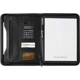 Charles Dickens Schreibmappe Giada | A4 – Schwarz bedrucken, Art.-Nr. 001999999_8603