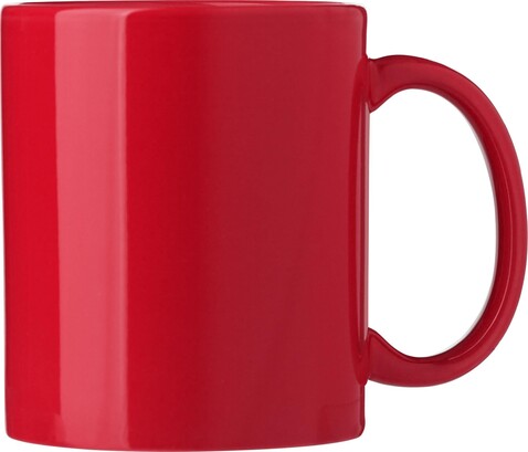 Tasse Kenna | Keramik | 300 ml – Rot bedrucken, Art.-Nr. 008999999_864650