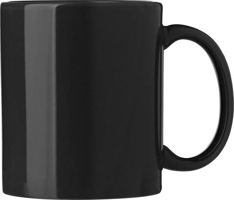 Tasse Kenna | Keramik | 300 ml – Schwarz bedrucken, Art.-Nr. 001999999_864650