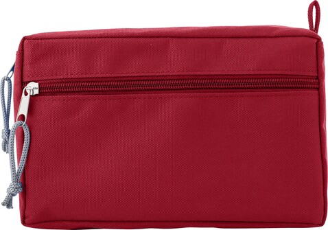 rPET-Kosmetiktasche Natasha – Rot bedrucken, Art.-Nr. 008999999_864697