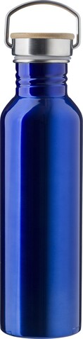 Edelstahl Trinkflasche Mohnblume – Blau bedrucken, Art.-Nr. 005999999_865174