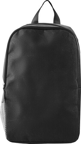 Polyester (600D) Kühlrucksack Nicholas – Schwarz bedrucken, Art.-Nr. 001999999_865575