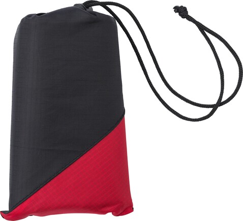 Faltbare Decke aus Polyester Amal – Rot bedrucken, Art.-Nr. 008999999_865991