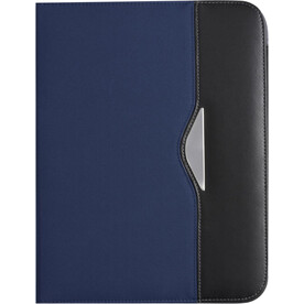 Konferenzmappe Ivo | Polyester 600D | A4 – Blau bedrucken, Art.-Nr. 005999999_8668
