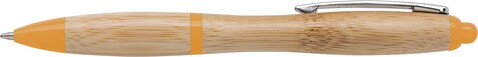 Kugelschreiber Hetty | Bambus – Orange bedrucken, Art.-Nr. 007999999_8794