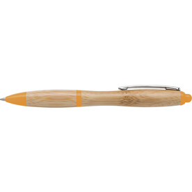 Kugelschreiber Hetty | Bambus – Orange bedrucken, Art.-Nr. 007999999_8794