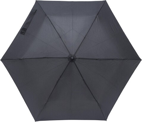 Regenschirm aus Pongee-Seide Allegra – Schwarz bedrucken, Art.-Nr. 001999999_8795