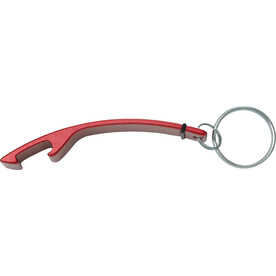 Kapselheber aus Aluminium mit Schlüsselring Amani – Rot bedrucken, Art.-Nr. 008999999_8799