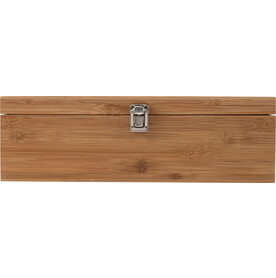 Weinset und Geschenkbox aus Bambus Gareth – Braun bedrucken, Art.-Nr. 011999999_8855