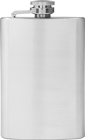 Flachmann aus Stahl (100 ml) Ingrid – Silber bedrucken, Art.-Nr. 032999999_8909