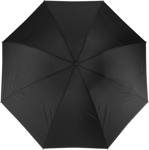 Reversibler Taschenschirm aus Pongee Kayson – Schwarz bedrucken, Art.-Nr. 001999999_8979