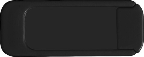 Webcam-Abdeckung Aubrey | Schiebbar – Schwarz bedrucken, Art.-Nr. 001999999_9005