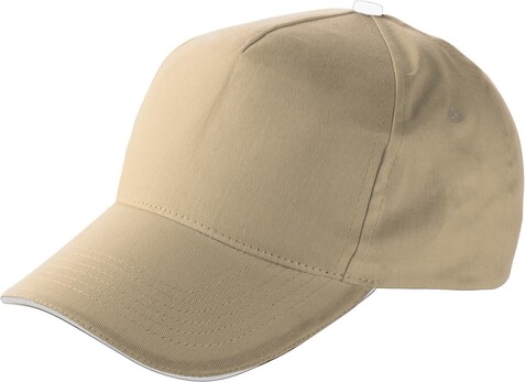 Baseball-Cap aus Baumwolle Beau – Khaki bedrucken, Art.-Nr. 013999999_9114