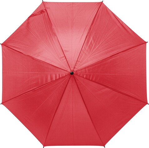 Automatik-Regenschirm aus Polyester Rachel – Rot bedrucken, Art.-Nr. 008999999_9126