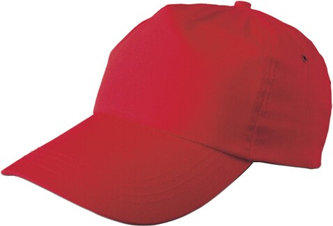 Cap Lisa | Baumwollköper | 5 Panels – Rot bedrucken, Art.-Nr. 008999999_9128