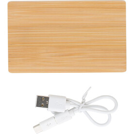 Powerbank aus Bambus Ruby – Braun bedrucken, Art.-Nr. 011999999_9147