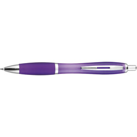 Kugelschreiber Newport | Recycelt | Gummierte Griffzone – Violett bedrucken, Art.-Nr. 024999128_915928