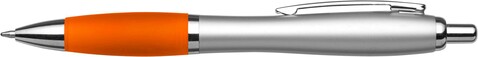 Recyceltem kugelschreiber aus Kunststoff Cardiff – Orange bedrucken, Art.-Nr. 007999128_916045