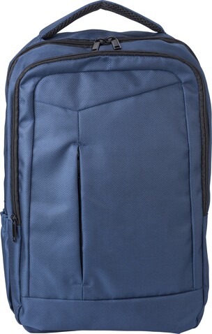 Rucksack aus Polyester Cassandre – Blau bedrucken, Art.-Nr. 005999999_9166