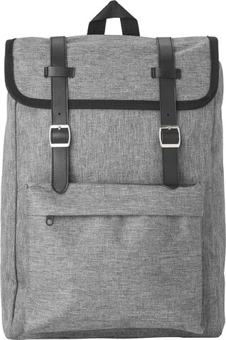 Rucksack aus Polyester Genevieve – Grau bedrucken, Art.-Nr. 003999999_9170
