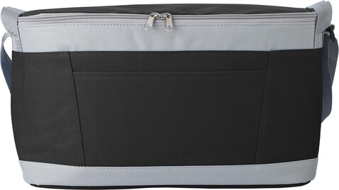 Kühltasche aus Polyester Grace – Schwarz bedrucken, Art.-Nr. 001999999_9171