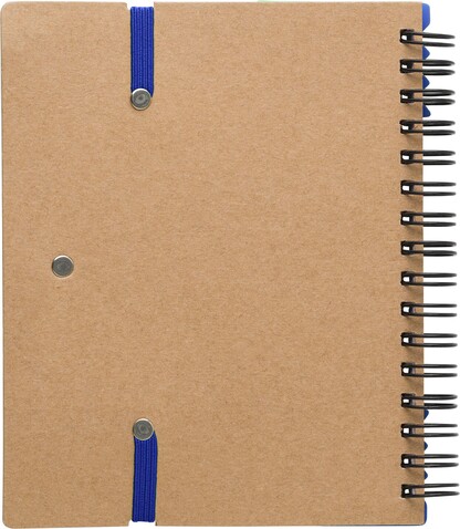 Notizbuch aus Karton Angela – Blau bedrucken, Art.-Nr. 005999999_9182