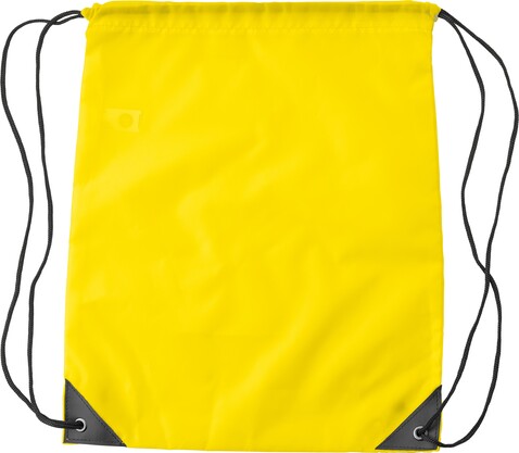 Rucksack Enrique | Recycelt | Kordelzug | 1,5 l – Gelb bedrucken, Art.-Nr. 006999999_9261