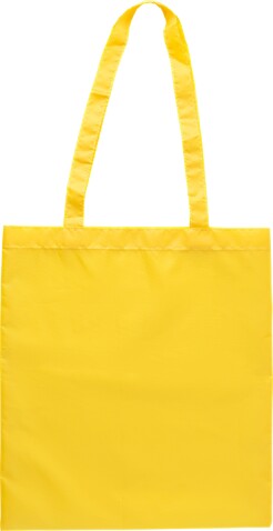 Einkaufstasche aus rPET-Polyester Anaya – Gelb bedrucken, Art.-Nr. 006999999_9262