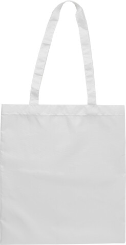 Einkaufstasche aus rPET-Polyester Anaya – Weiß bedrucken, Art.-Nr. 002999999_9262