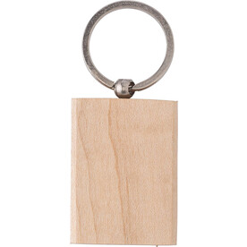 Schlüsselanhänger aus Holz Shania – Braun bedrucken, Art.-Nr. 011999064_9293
