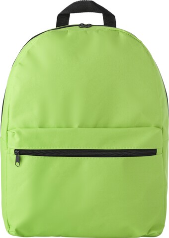 Rucksack aus Polyester(600D) Dave – Limettengrün bedrucken, Art.-Nr. 019999999_9335