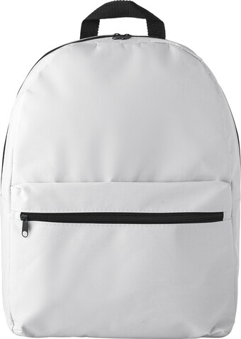 Rucksack aus Polyester(600D) Dave – Weiß bedrucken, Art.-Nr. 002999999_9335