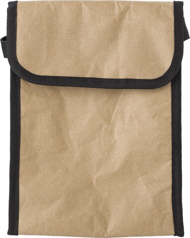 Lunch-Kühltasche aus Papier Stefan – Braun bedrucken, Art.-Nr. 011999999_9342 Lunch-Kühltasche aus Papier Stefan – Braun bedrucken, Art.-Nr. 011999999_9342
