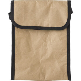 Lunch-Kühltasche aus Papier Stefan – Braun bedrucken, Art.-Nr. 011999999_9342