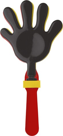 Klapperhand aus Kunststoff Boris – custom/multicolor bedrucken, Art.-Nr. 009999999_9539