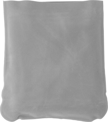 Aufblasbare Nackenstützeinklusive Hülle aus PVC Stanley – Hellgrau bedrucken, Art.-Nr. 027999999_9651