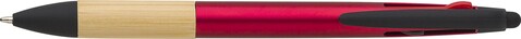 ABS-Kugelschreiber Malachi mit 3 Tintenfarben – Rot bedrucken, Art.-Nr. 008999999_966208