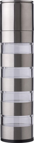 Gewürzmühle Rylan aus rostfreiem Stahl – Silber bedrucken, Art.-Nr. 032999999_966235