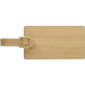 Bambus-Gepäckanhänger Shawn – Braun bedrucken, Art.-Nr. 011999999_966269