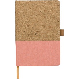 Notizbuch Trevor | A5 | Liniert – peach bedrucken, Art.-Nr. 236999999_967381