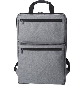 Polycanvas (300D) backpack Seth – Grau bedrucken, Art.-Nr. 003999999_967409